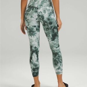 lululemon athletica Green Tie-Dye Leggings